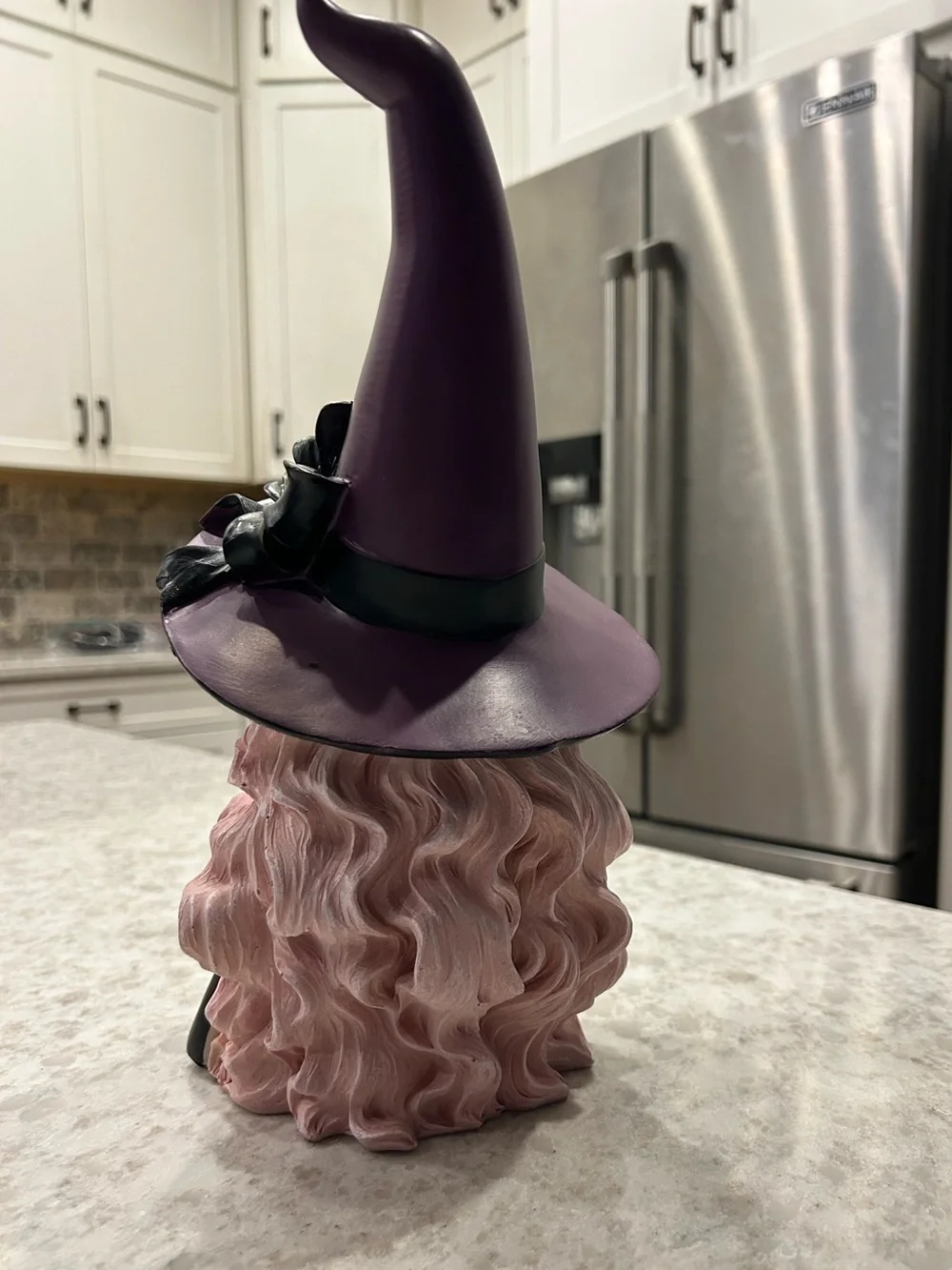 “New” Pink Bubble Witch Figurine - Decorative Halloween Party Accent